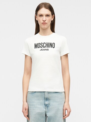Moschino Jeans - Camiseta en blanco: frente