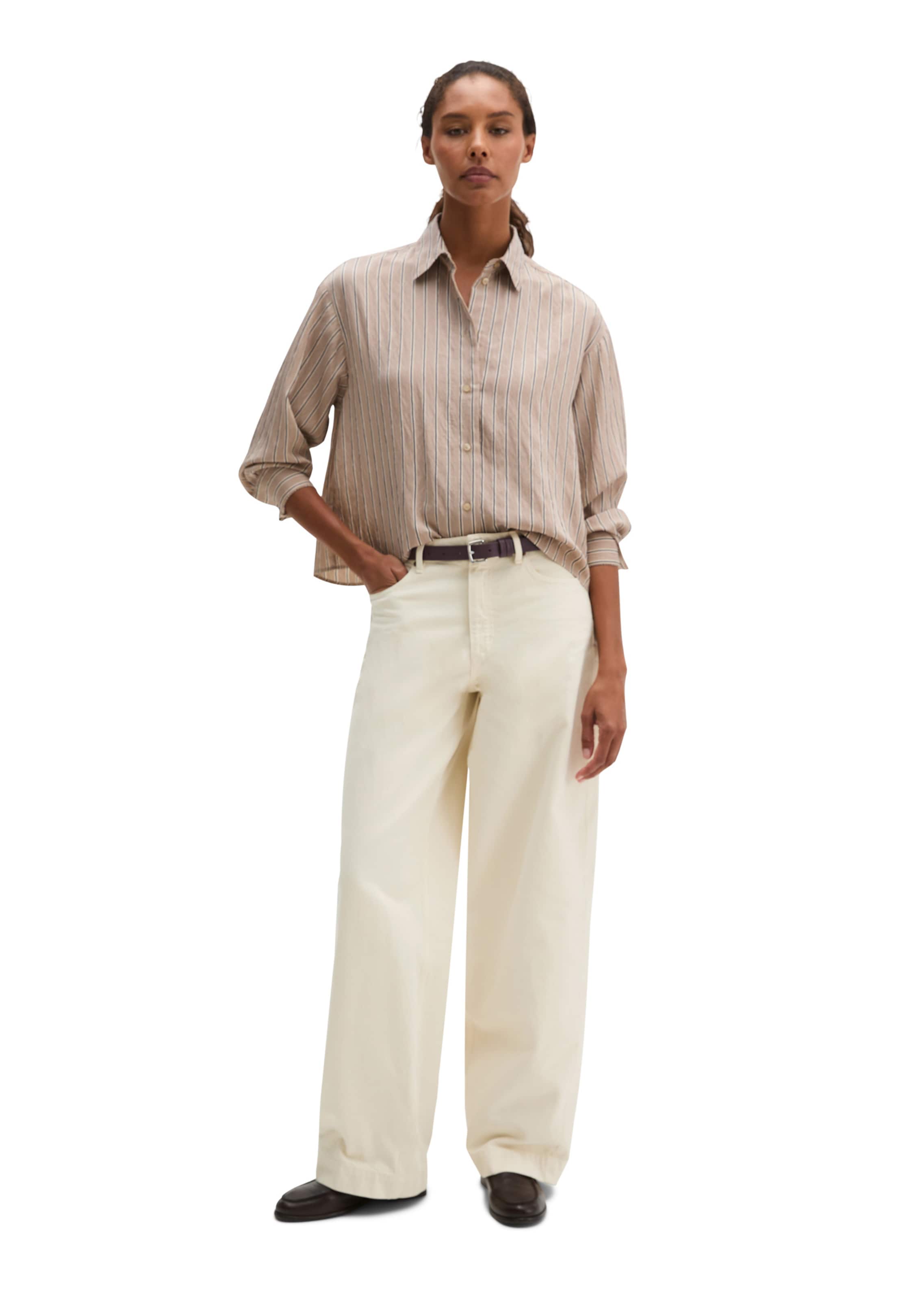 Marc O'Polo Blouse in Beige: voorkant