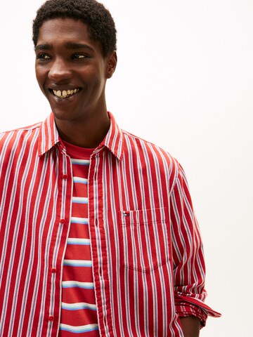 Tommy Jeans Regular Fit Hemd in Rot