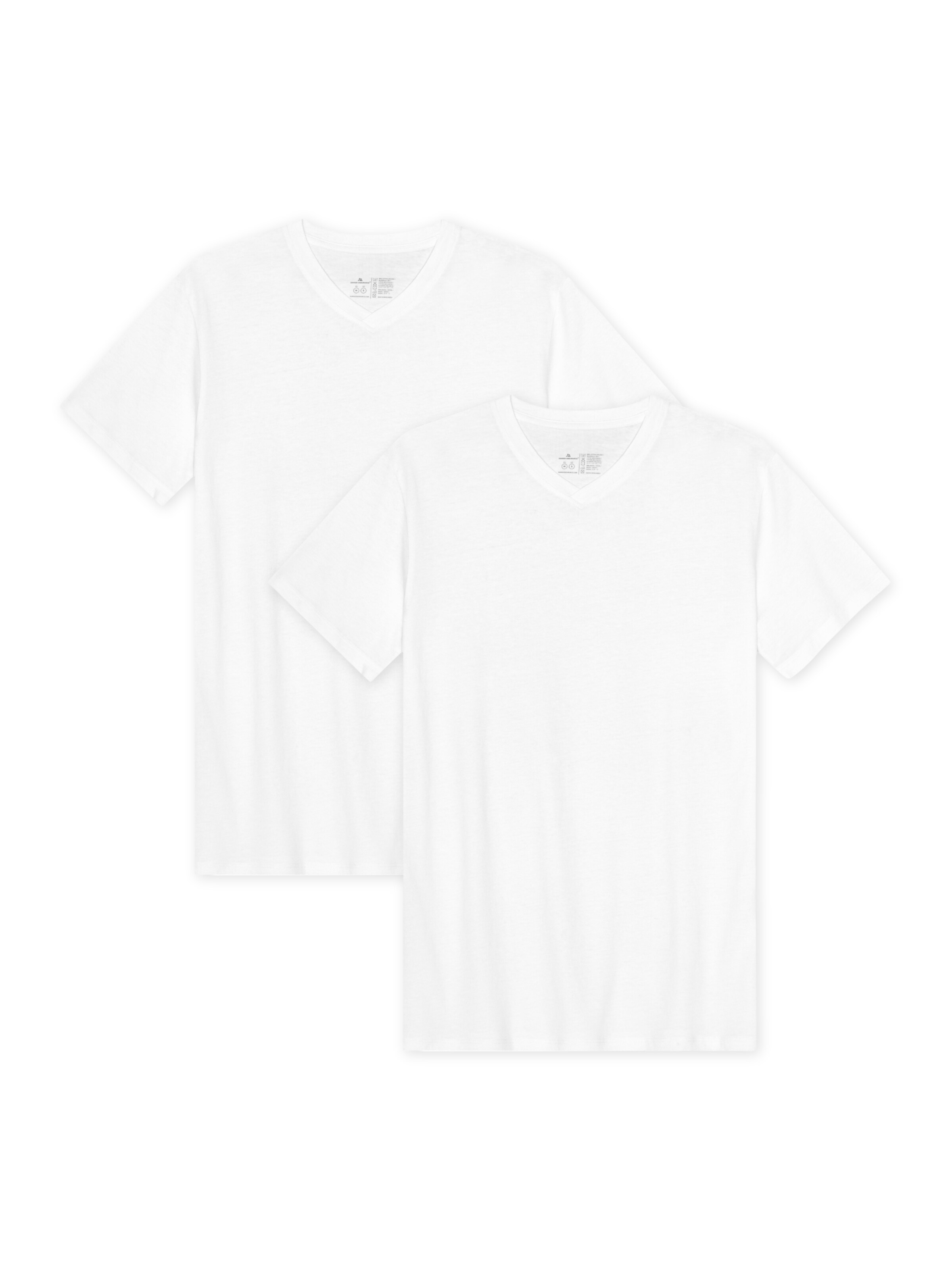 DANISH ENDURANCE T-Shirt 'Ease V-Neck' in Weiß: Vorderseite