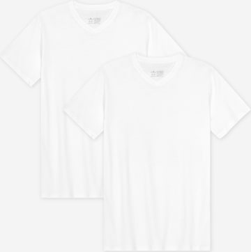 DANISH ENDURANCE T-Shirt 'Ease V-Neck' in Weiß: Vorderseite