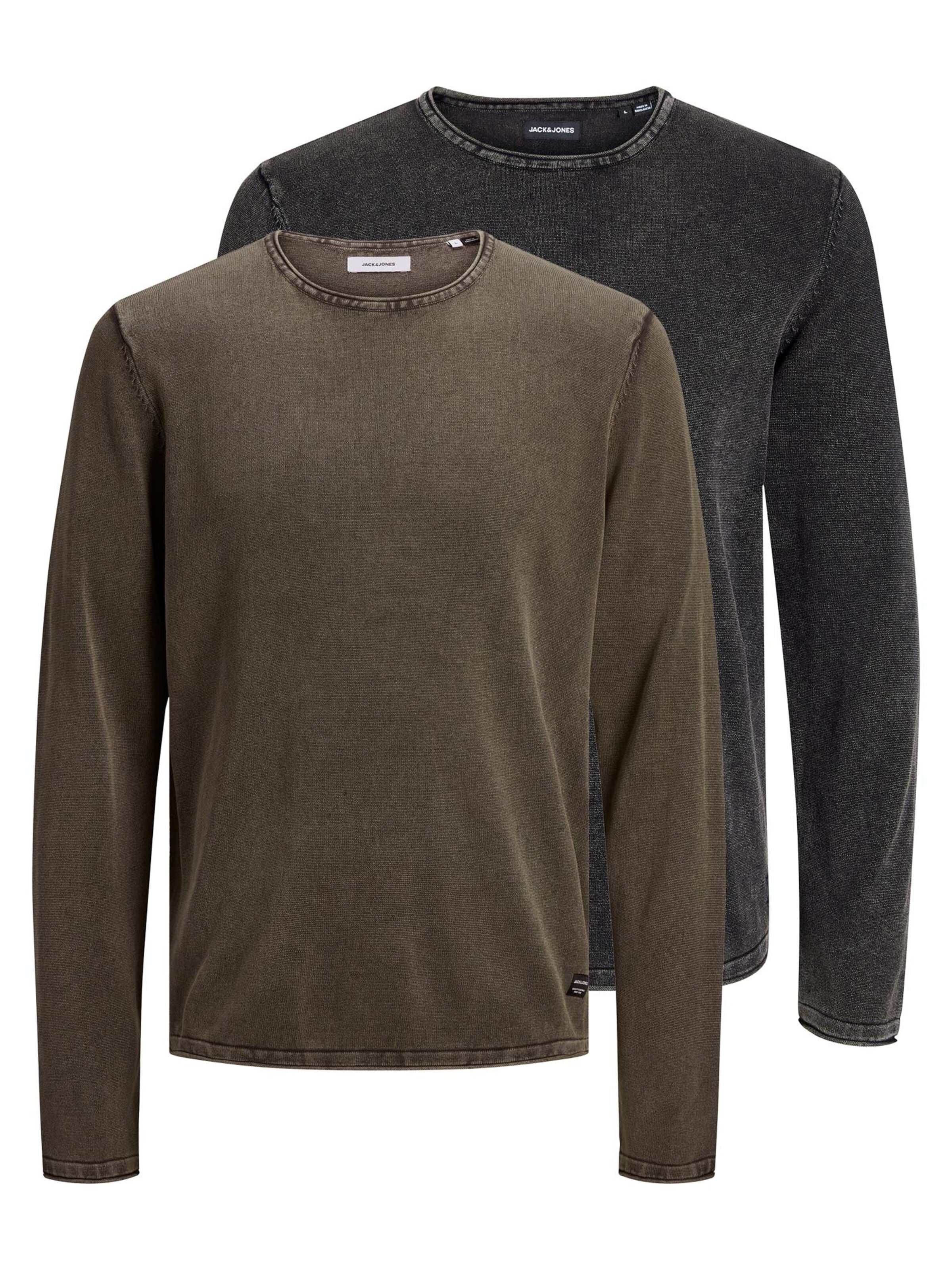 JACK & JONES Sweater 'Leo' in S in Chocolate, Item view