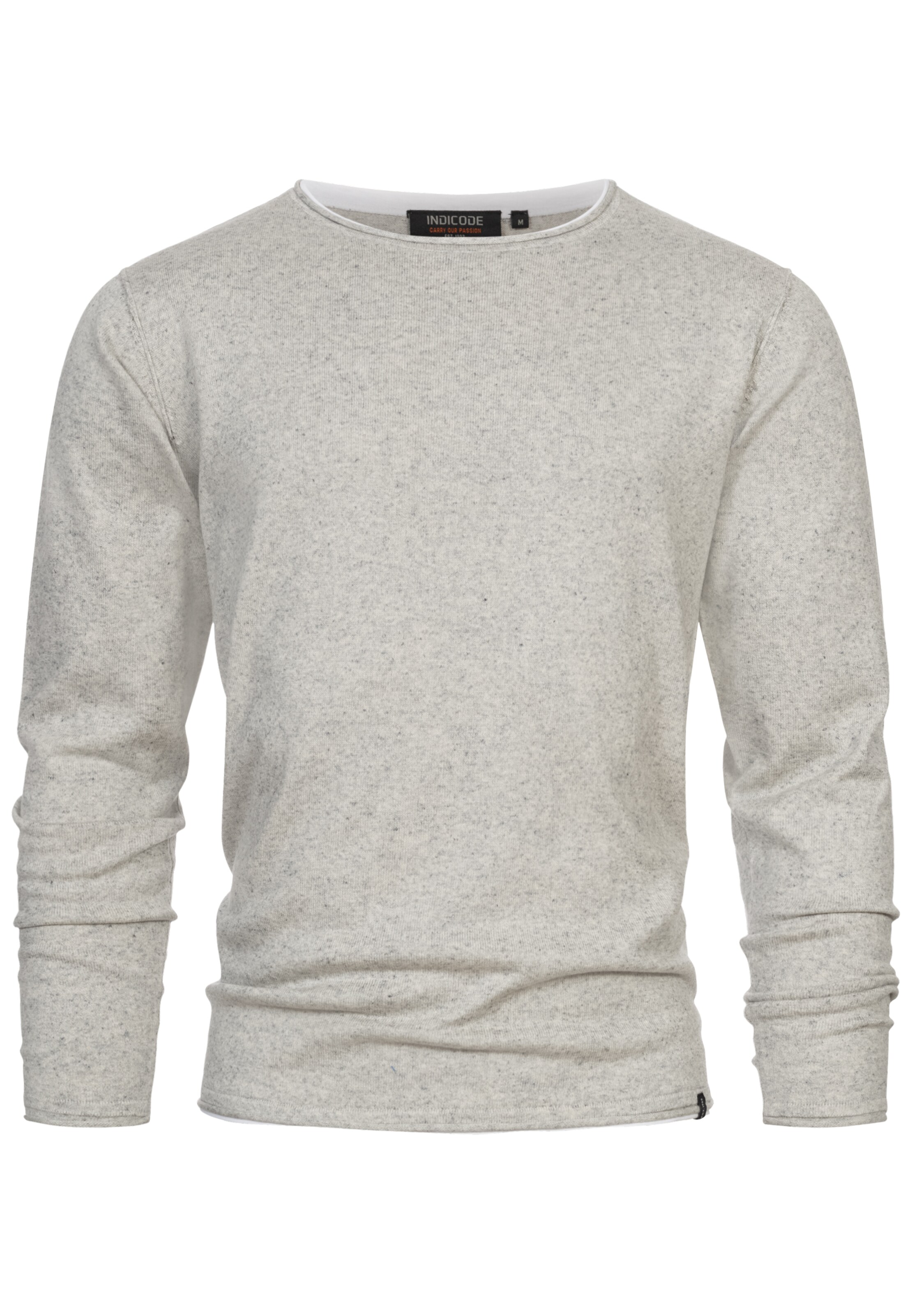 Pull-over 'Cooper' INDICODE JEANS en gris : devant
