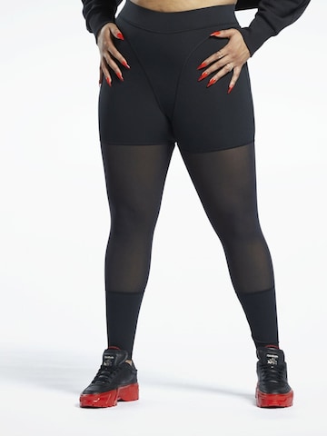 Reebok Skinny Legginsy 'Cardi B' w kolorze czarny: przód