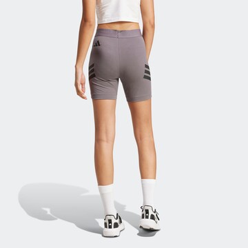 ADIDAS SPORTSWEAR Skinny Sportovní kalhoty – šedá