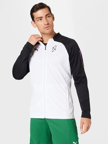 PUMA Athletic Jacket 'Neymar' in White: front