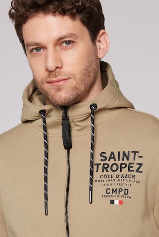 CMPD Zip-Up Hoodie in Brown