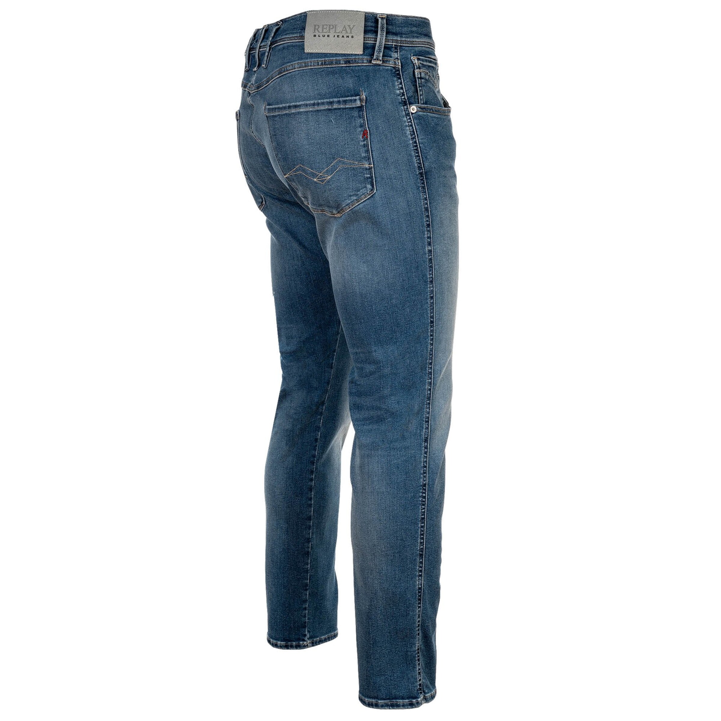 REPLAY Slimfit Jeansy 'Anbass' w kolorze niebieski