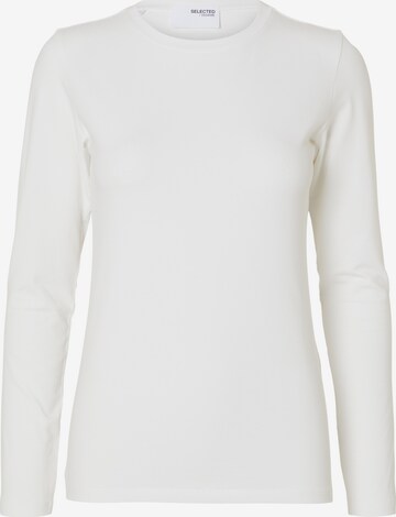 T-shirt 'Cora' SELECTED FEMME en blanc : devant