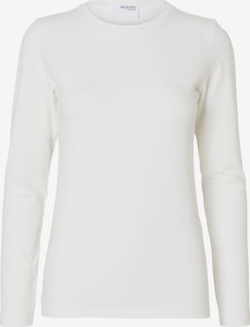 T-shirt 'Cora' SELECTED FEMME en blanc : devant