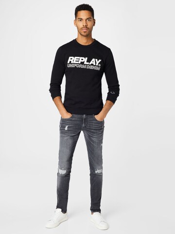 REPLAY Slimfit Jeans 'Anbass' in Grau