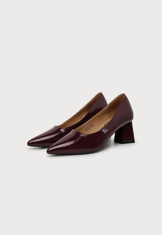 Bianco - Zapatos con plataforma 'MARALYN' en rojo