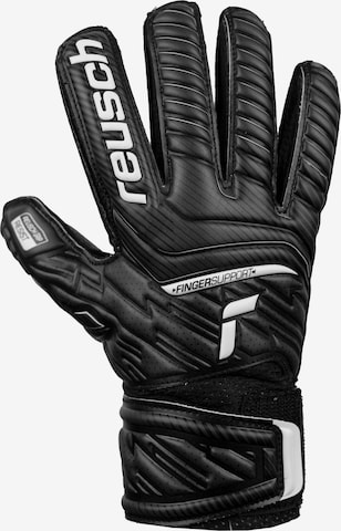 REUSCH Athletic Gloves 'Attrakt Resist Finger Support Junior' in Black