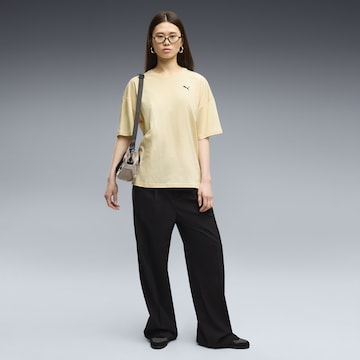 PUMA T-Shirt 'Wardrobe Essentials' in Gelb