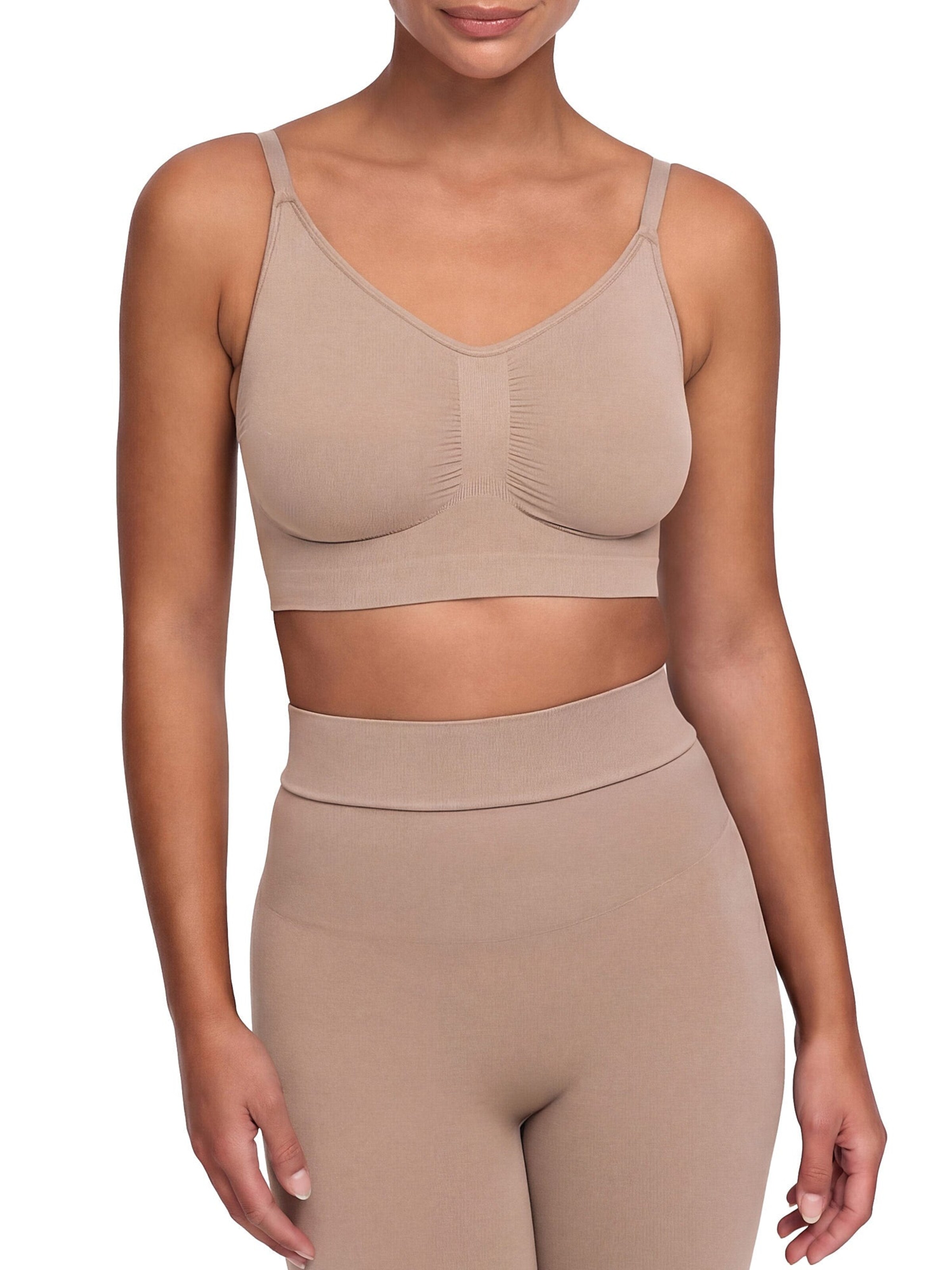 cfab by creamy fabrics Bralette Bra 'Comfort Bralette' in Beige