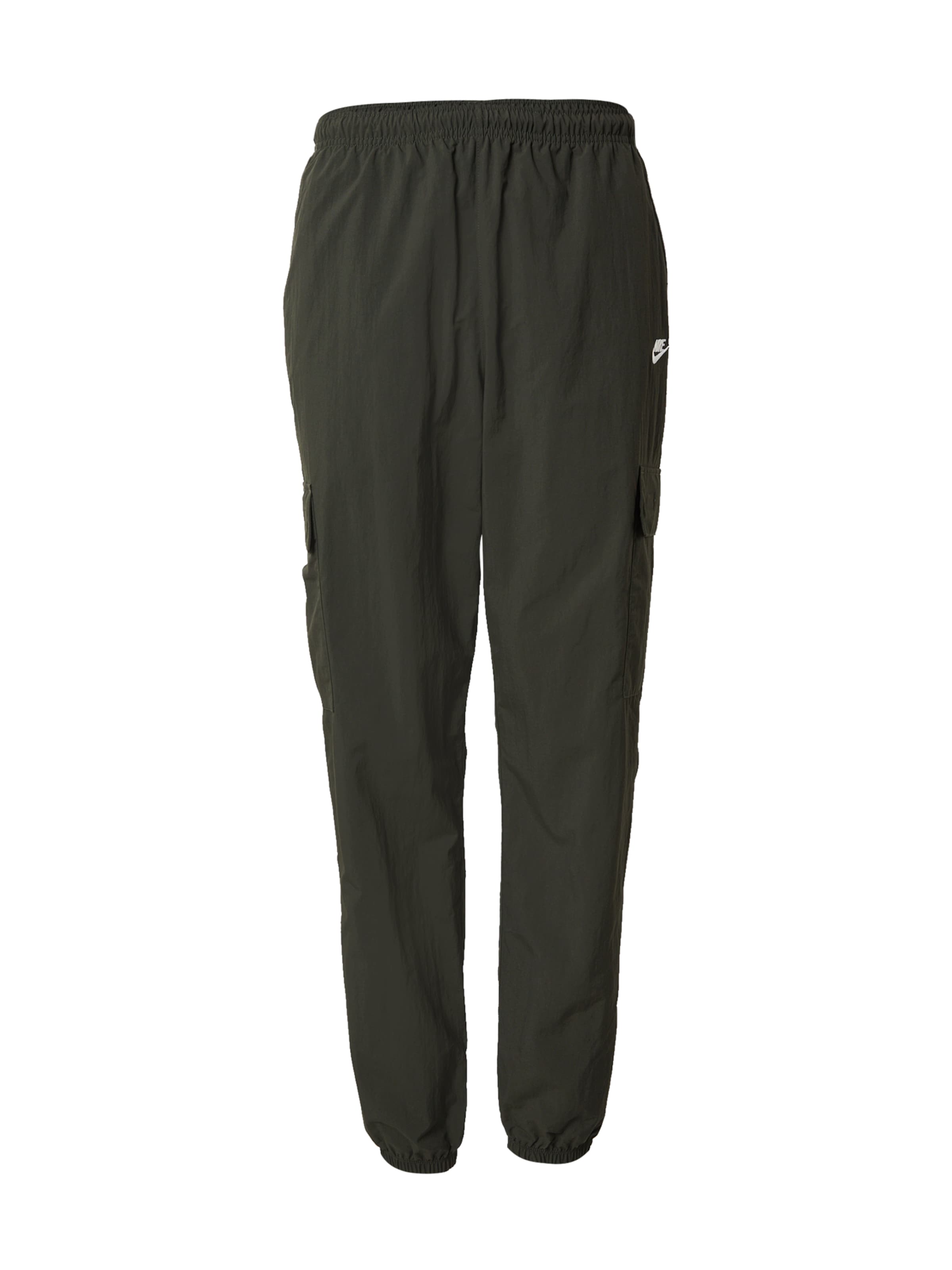 Nike Sportswear Дънки Tapered Leg Карго панталон 'CLUB' в зелено: отпред