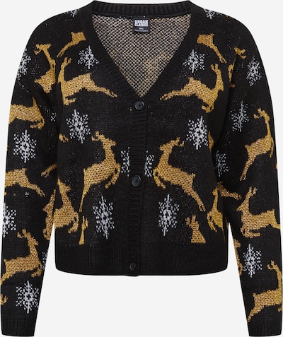 Urban Classics Kardigan u svijetlobež / crna / bijela, Pregled proizvoda