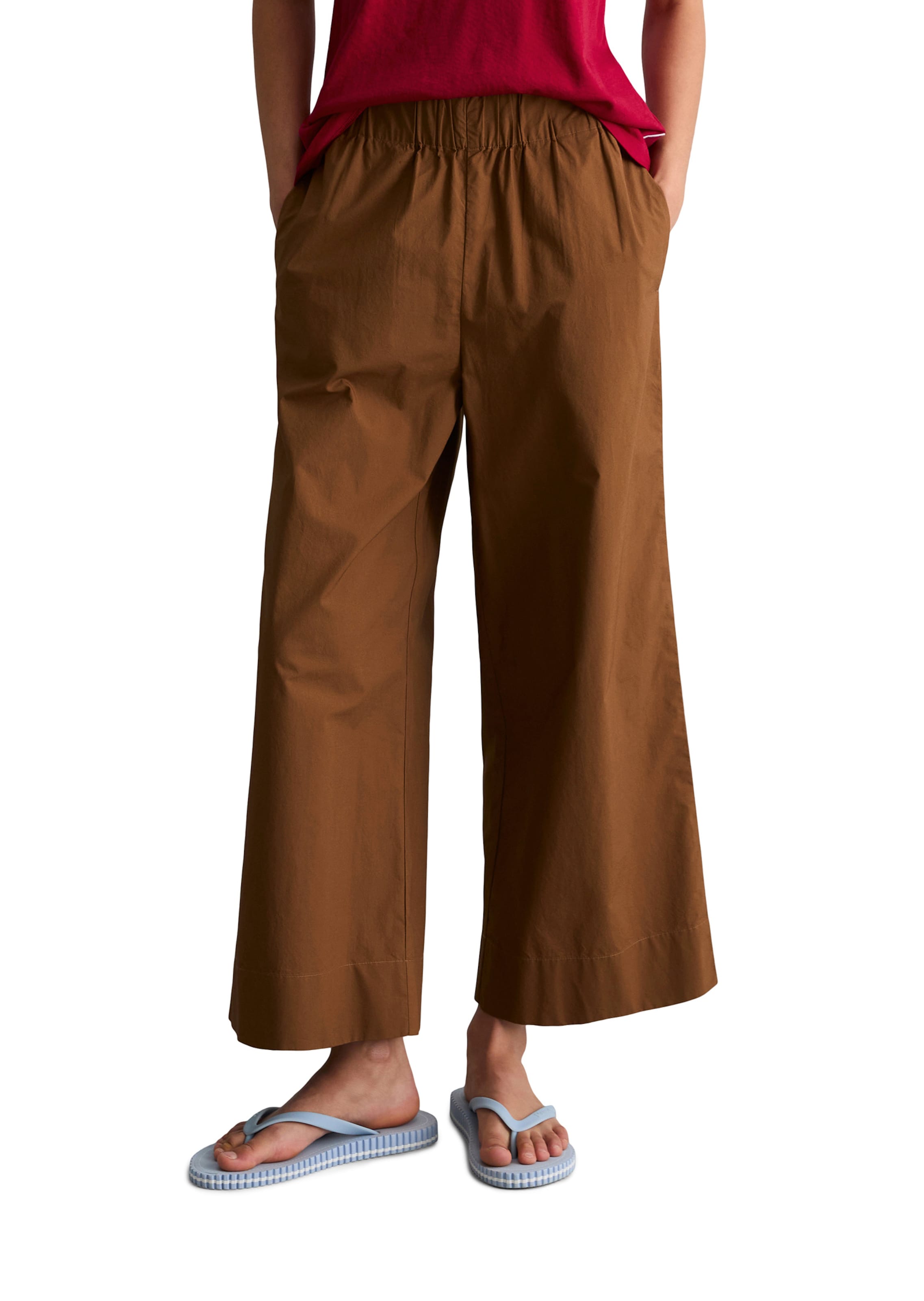 Marc O'Polo DENIM Loose fit Trousers in Brown