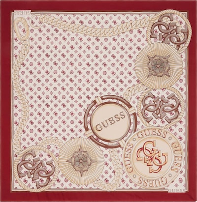 GUESS Tuch in beige / rot, Produktansicht