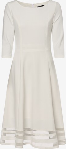 Robe de cocktail PARADI en blanc : devant