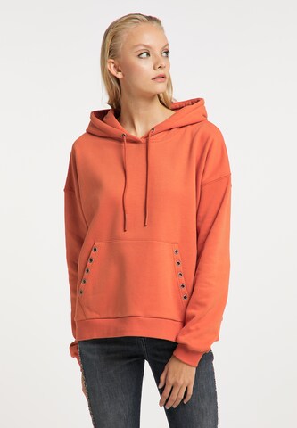 myMo ROCKS Sweatshirt in Oranje: voorkant