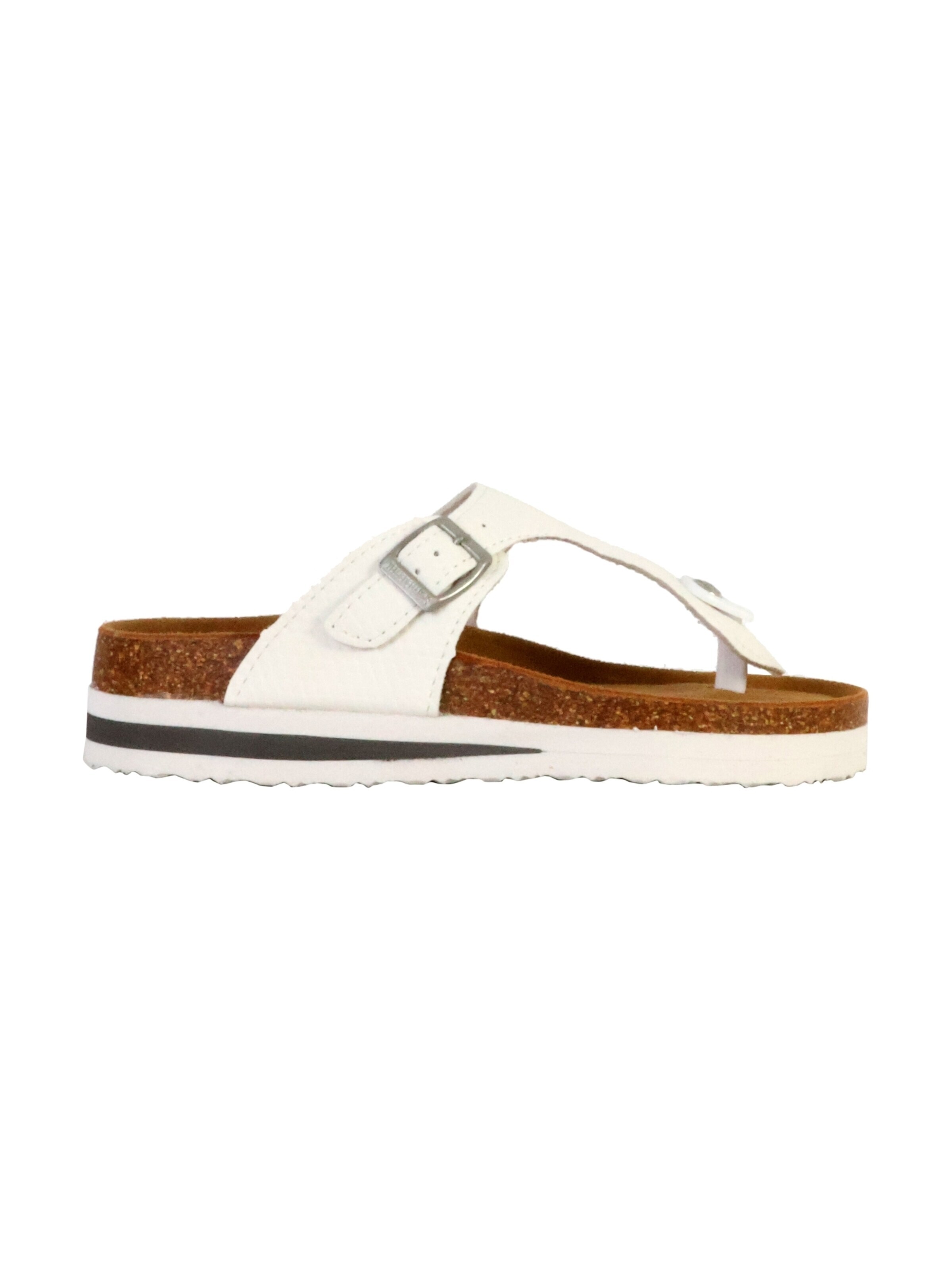 Mule 'Rhodas Leder-Pantoletten' terre de marins en blanc