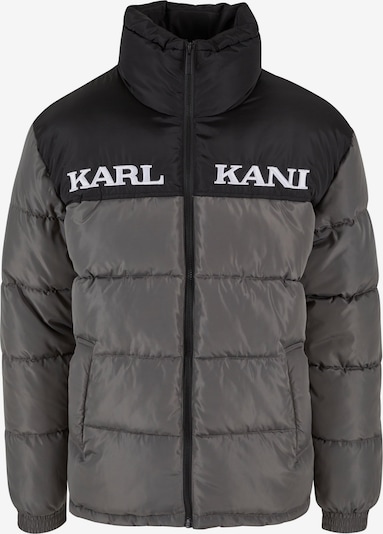 Karl Kani Zimska jakna 'Essential' u tamo siva / crna / bijela, Pregled proizvoda