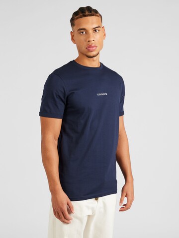 Les Deux Shirt 'Lens' in Blue: front