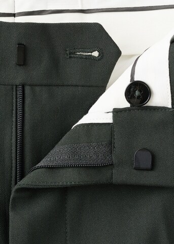 MANGO MAN Slim fit Pleated Pants 'Paris' in Green