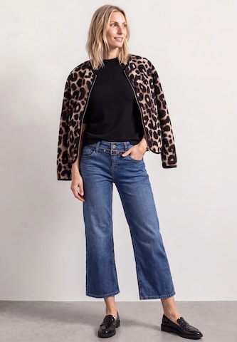 STREET ONE Kurzarm Pullover mit Turtle Neck in Schwarz