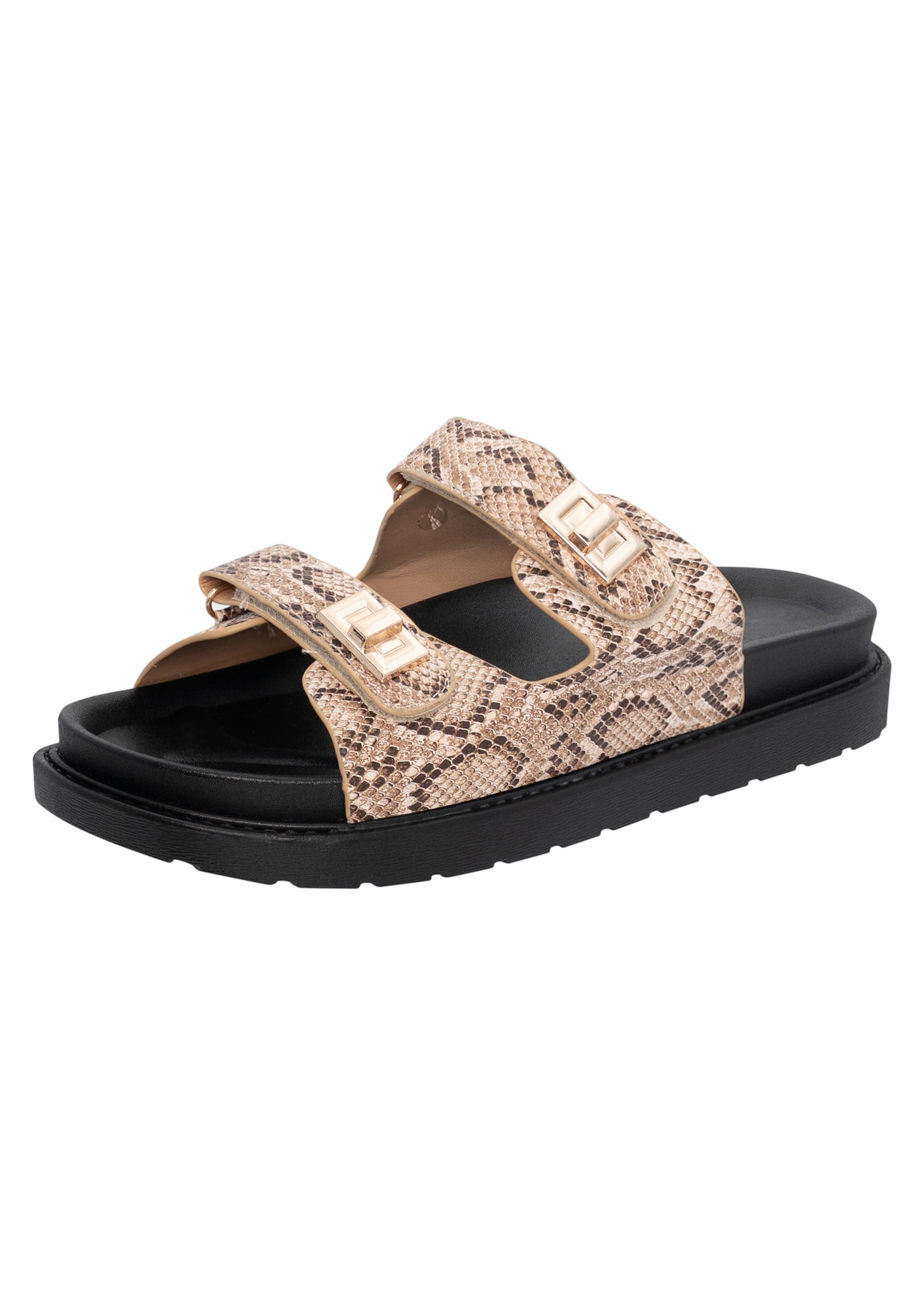 Salinyang Pantolette in Beige: Vorderseite