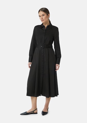 COMMA Shirt dress in Black: front