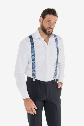 JP1880 Suspenders in Blue: front