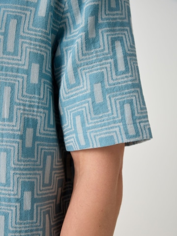 Next Regular fit Button Up Shirt in Blue
