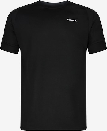 SikSilk Koszulka 'Tech' w kolorze czarny: przód