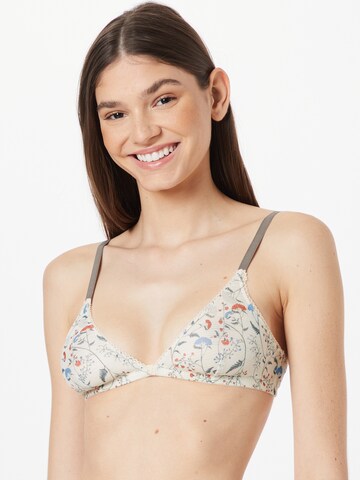 BeckSöndergaard Triangle Bra 'Floretza Willow' in White: front