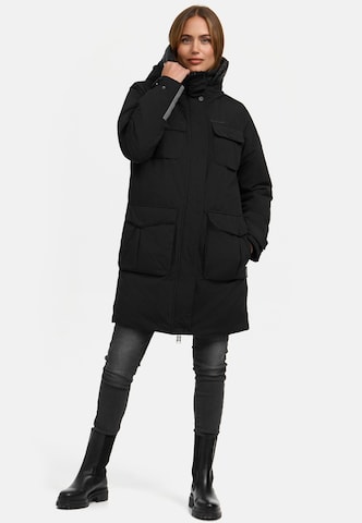 NAVAHOO Winterparka 'Eissturm 14' in Zwart: voorkant