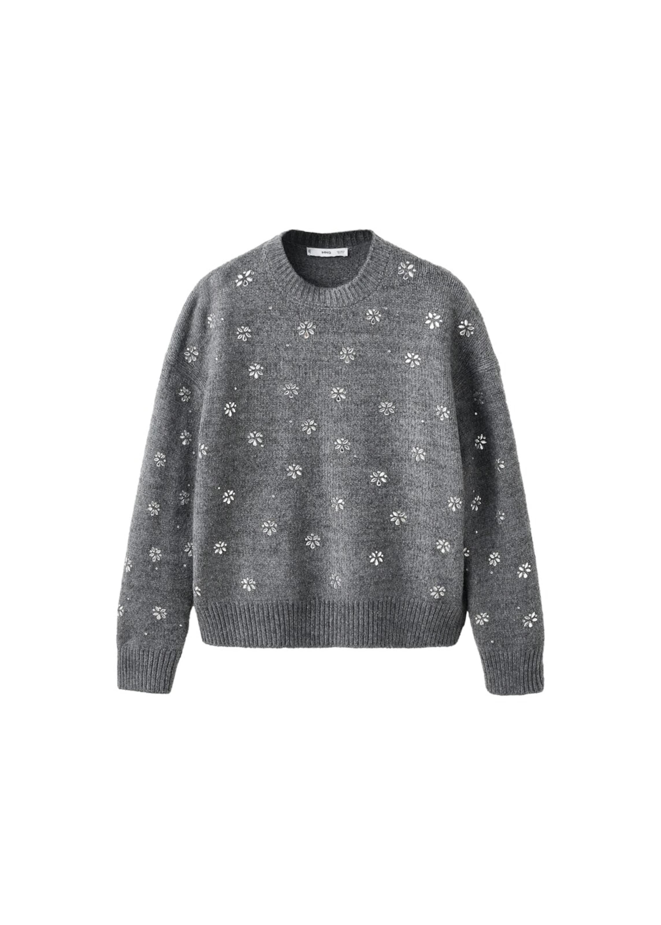 MANGO Sweter &#x27;Brillo&#x27; w kolorze szary: przód