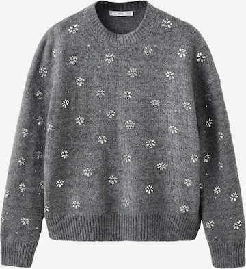 MANGO Pullover 'Brillo' in Grau: Vorderseite
