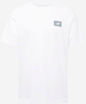 new balance T-Shirt 'Essentials' in Weiß: predná strana