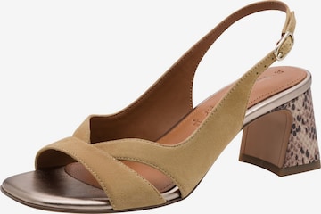 Sandales Tamaris en beige : devant