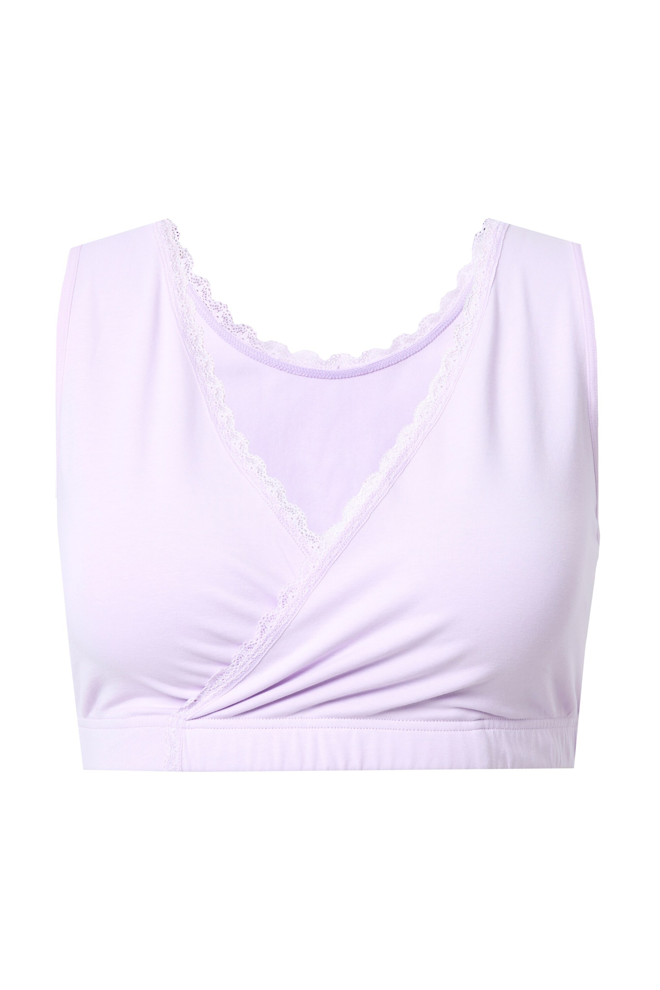 Ulla Popken Bralette Bra in Purple: front