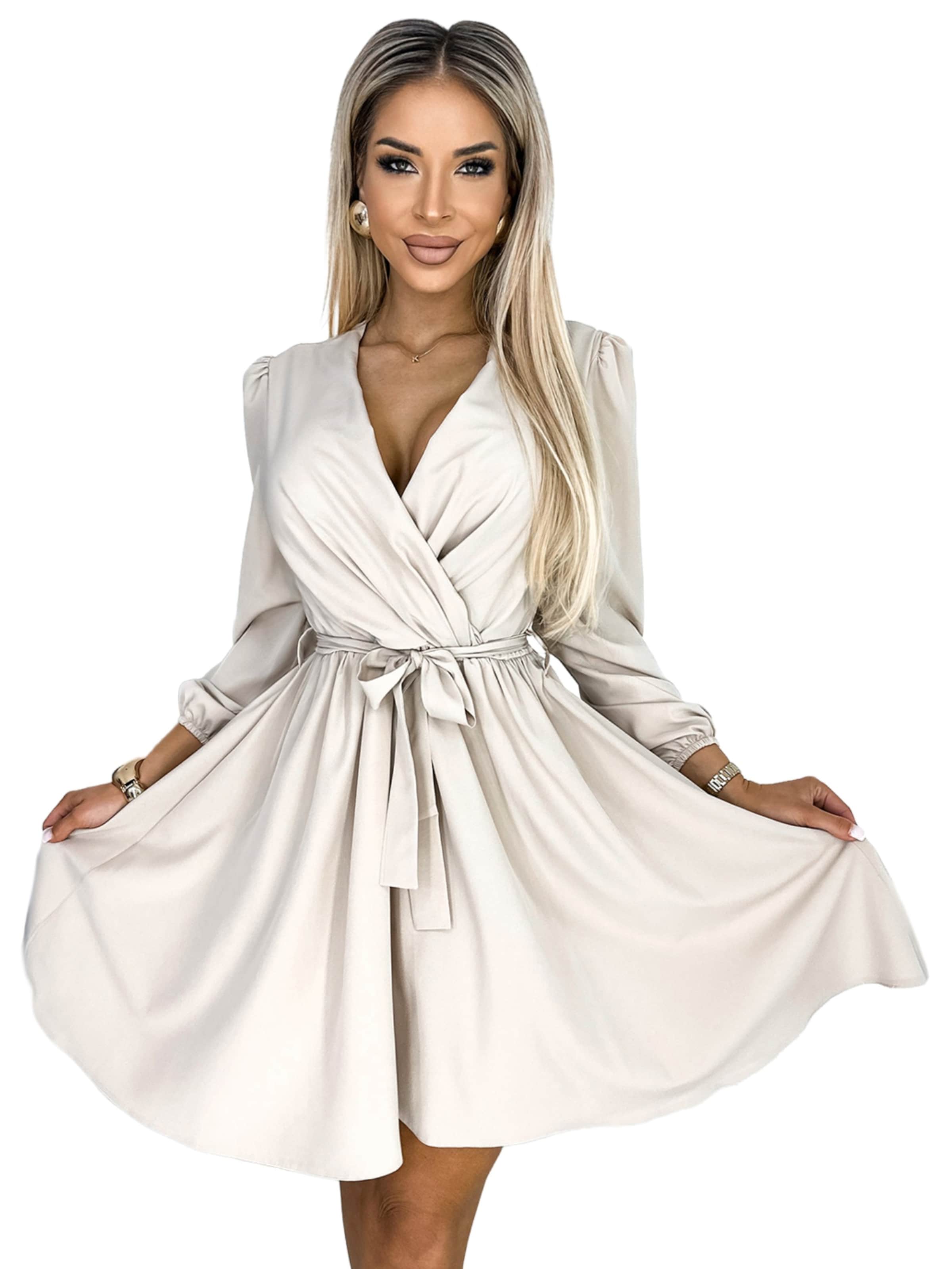 amorubi.com Cocktail Dress in Beige: front