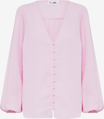 Calli Blouse 'ANGELINA' in Roze: voorkant