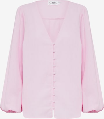 Calli Blouse 'ANGELINA' in Roze: voorkant