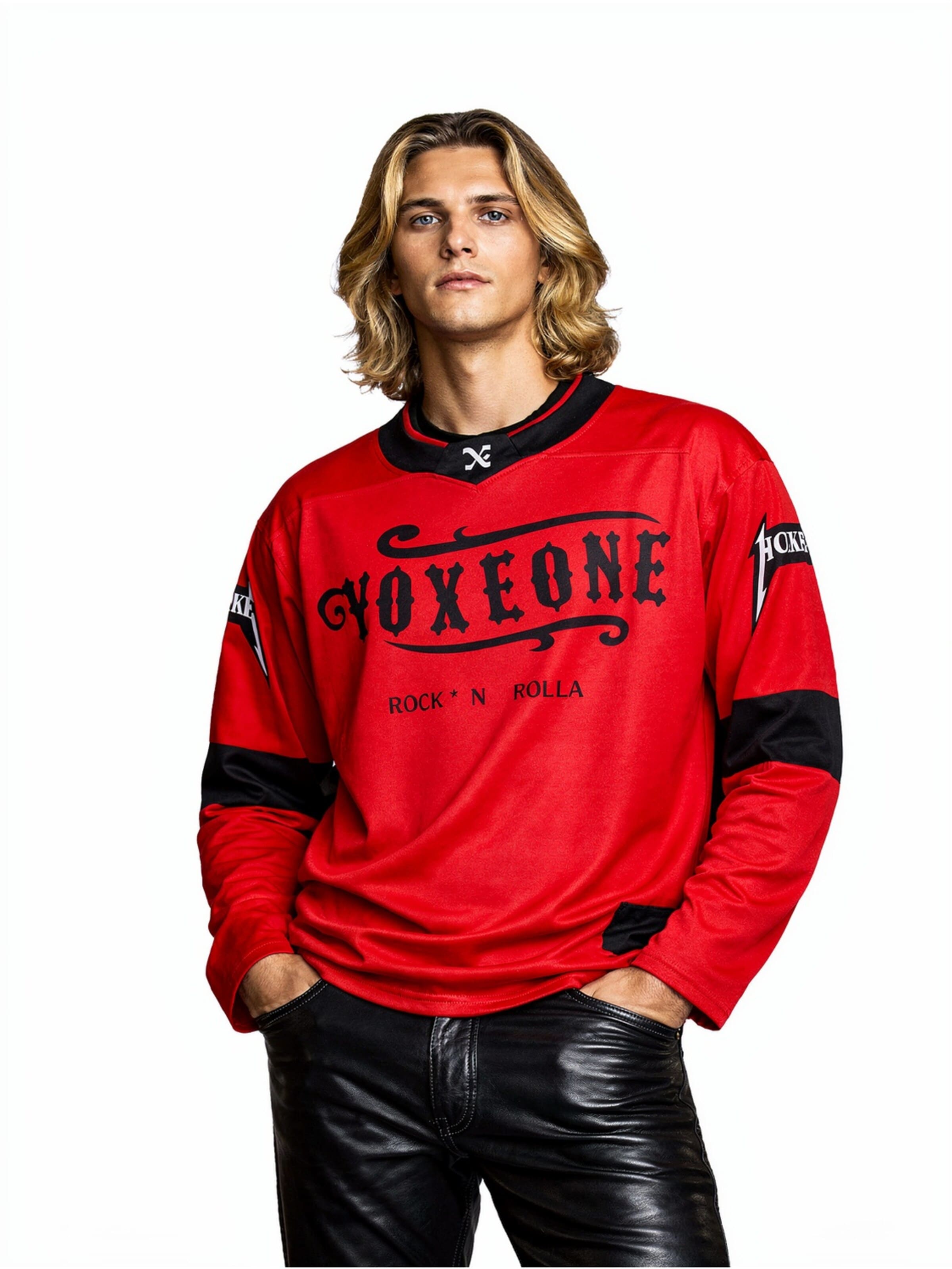 Yoxeone Sweatshirt 'Gersey' in Red: front