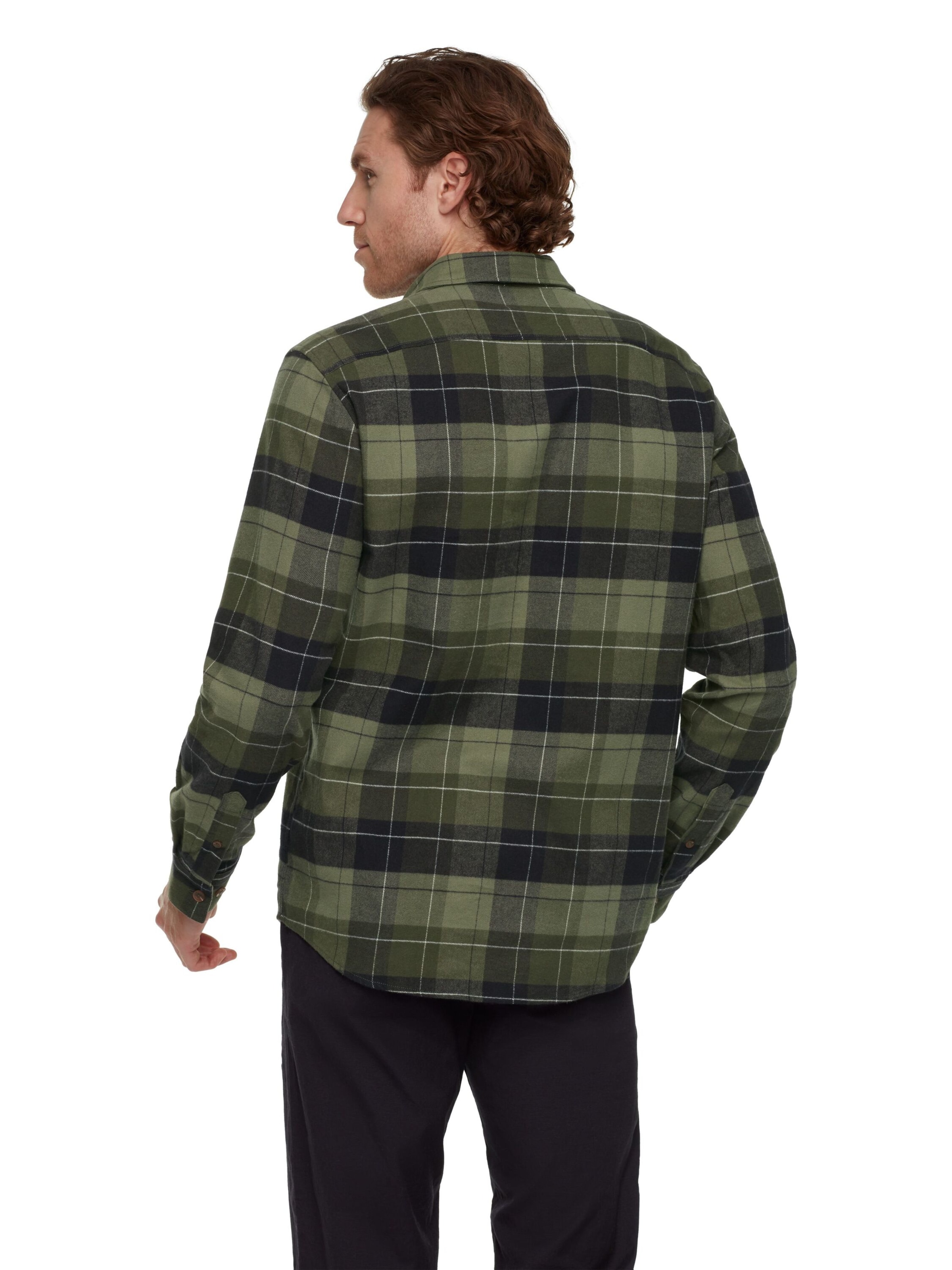 MAMMUT Regular fit Athletic Button Up Shirt in Green