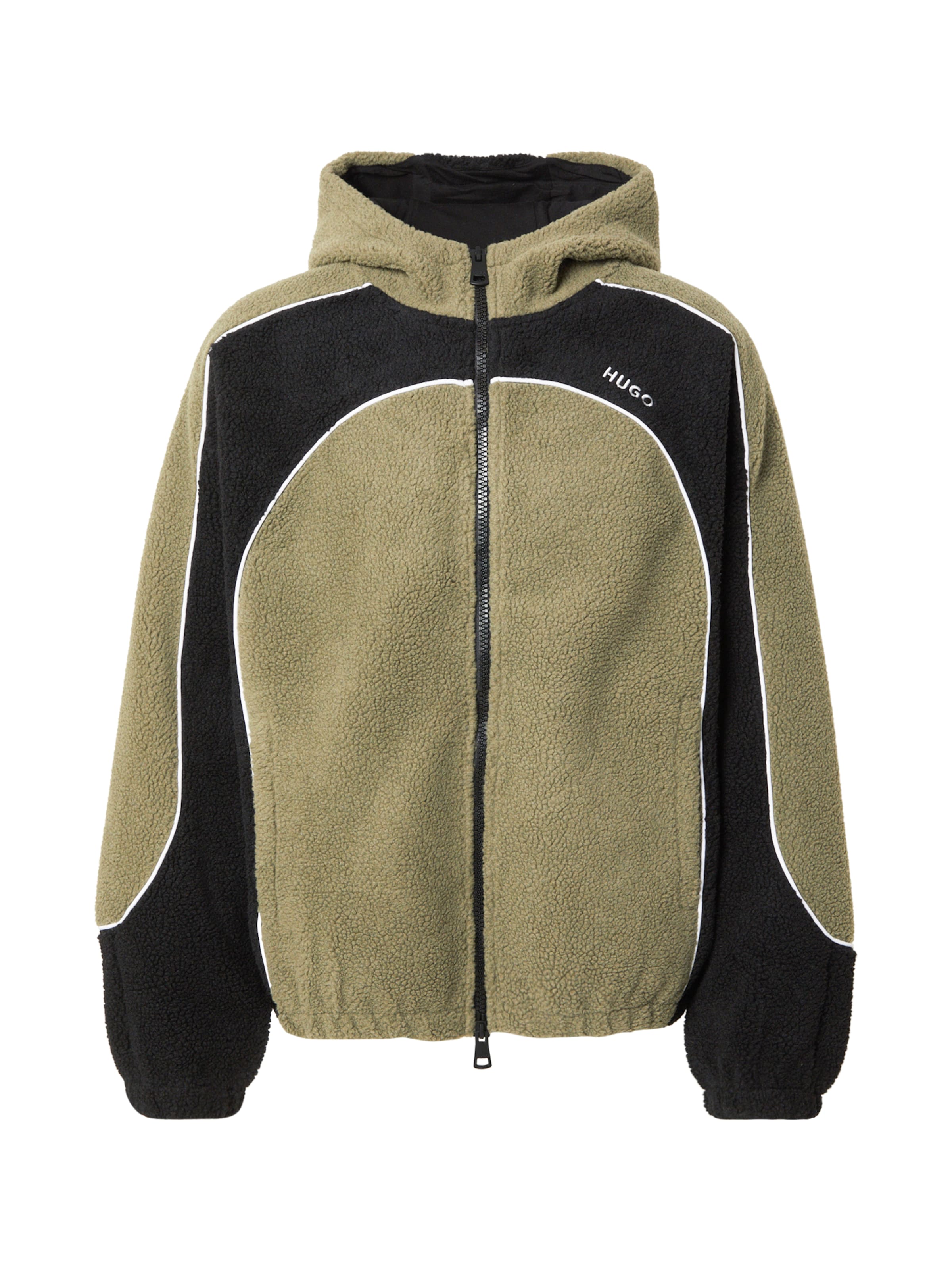 HUGO Övergångsjacka 'Neddyzo' i grön: framsida