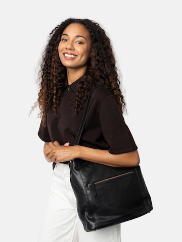 RE:DESIGNED Shopper ' Nyra ' in Black: front