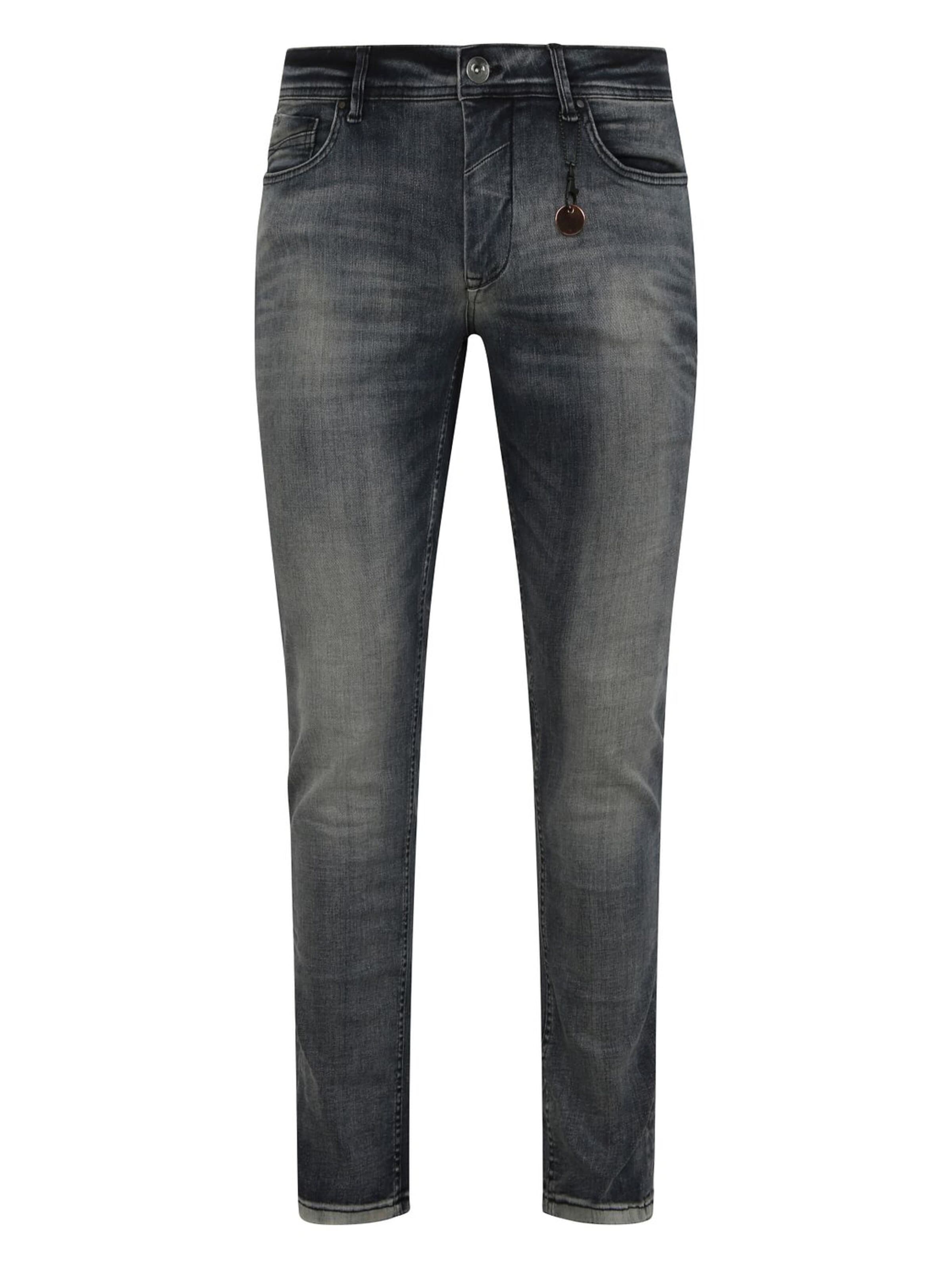 Coupe slim Jean No Excess en gris : devant